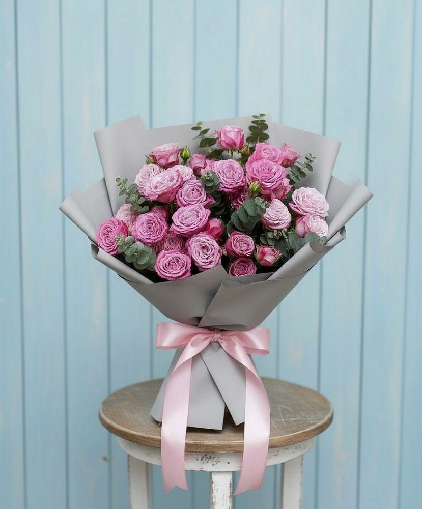 Композиция Яркий комплимент в Щучье Букет цветов из: Розы в Щучье