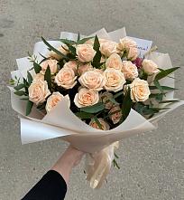 Букет Кремовые розы Латте в Щучье