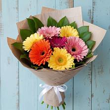 Букет яркий день в Щучье Букет цветов из:  Герберы в Щучье
