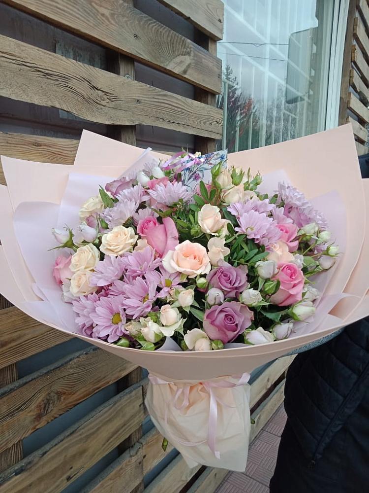 Букет фея в Щучье Букет цветов из: Розы и Хризантемы в Щучье