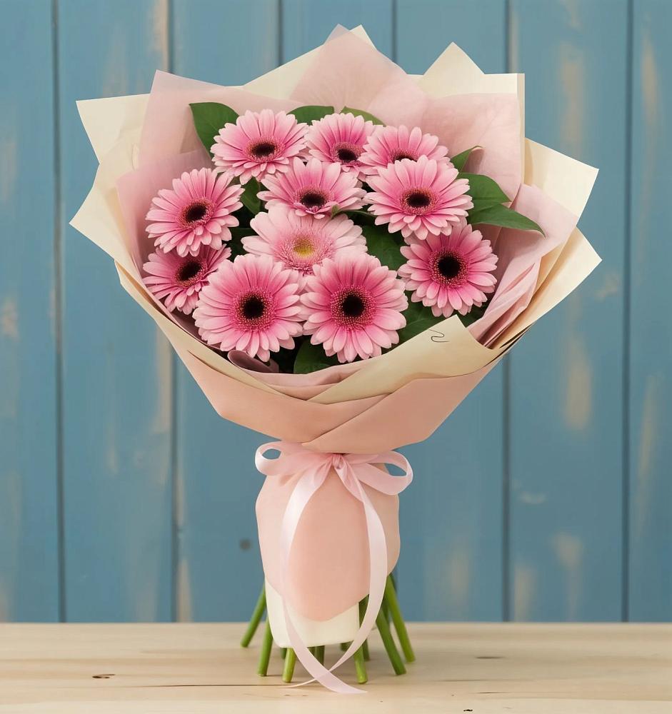 Букет пурпурно-розовый в Щучье Букет цветов из: Герберы в Щучье