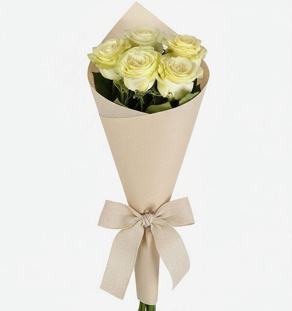 Букет белые крылья в Щучье Букет цветов из: Розы в Щучье