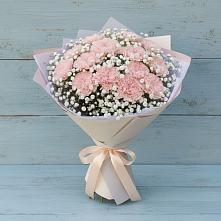 Букет Нежность рассвета в Щучье Букет цветов из:  Гвоздики в Щучье
