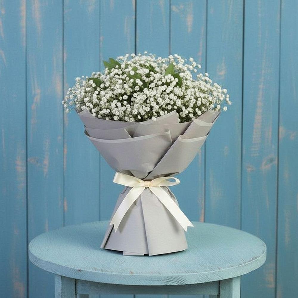 Букет Белые гипсофилы в Щучье Букет цветов из: Гипсофила в Щучье