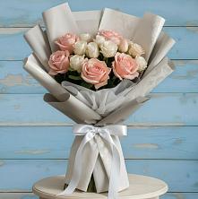 Букет Нежное облако в Щучье Букет цветов из:  Розы в Щучье