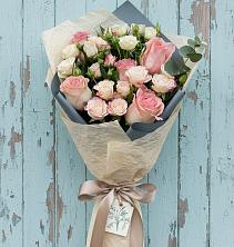 Букет нежный и розовый в Щучье Букет цветов из:  Розы в Щучье
