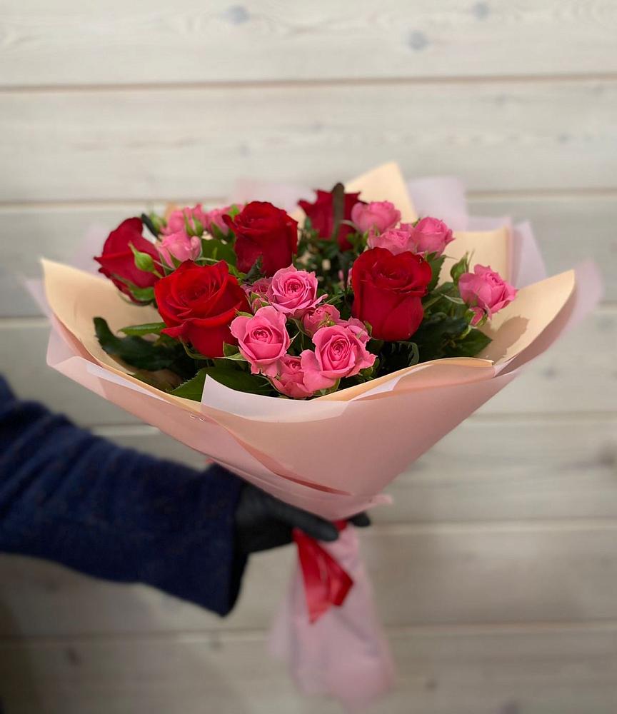 Букет тайны любви в Щучье Букет цветов из: Розы в Щучье