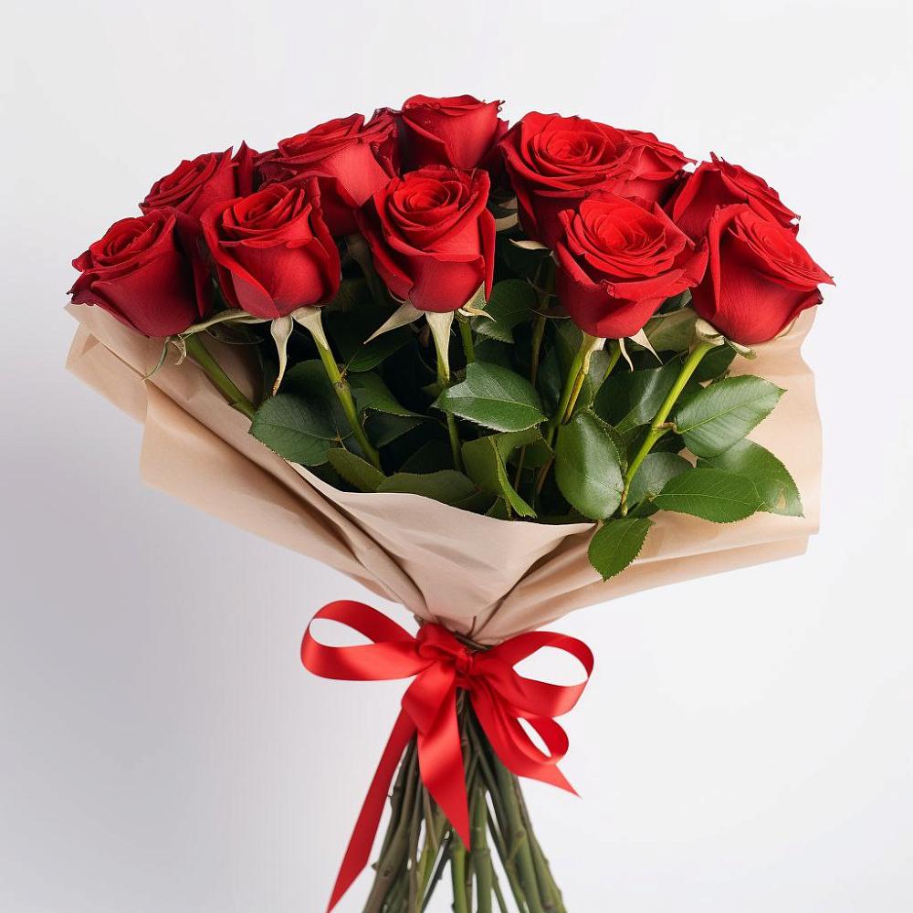 11 Красных роз Эдлесс Лав в Щучье Букет 11 Красных роз Эдлесс Лав в Щучье