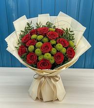 Букет Стихотворение в Щучье Букет цветов из:  Розы и Хризантемы в Щучье