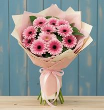 Букет пурпурно-розовый в Щучье Букет цветов из:  Герберы в Щучье
